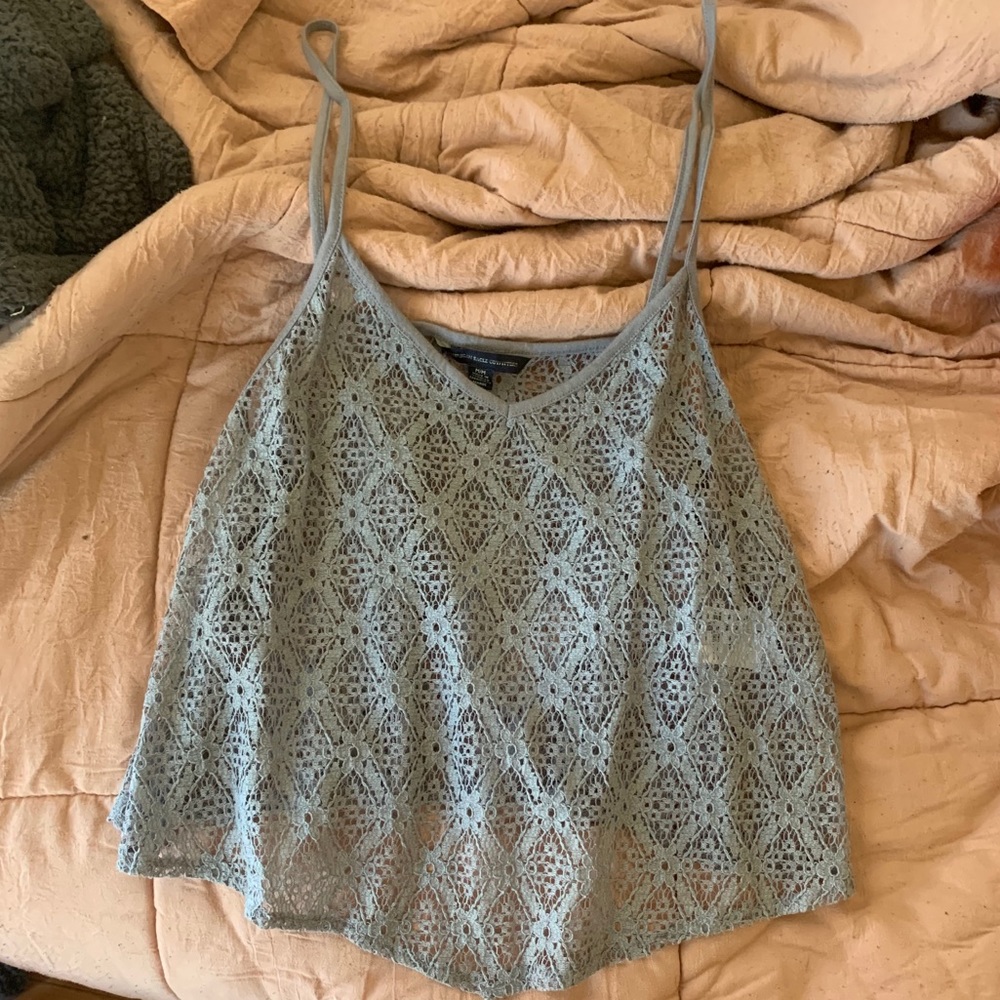 Lace American Eagle Tank Top